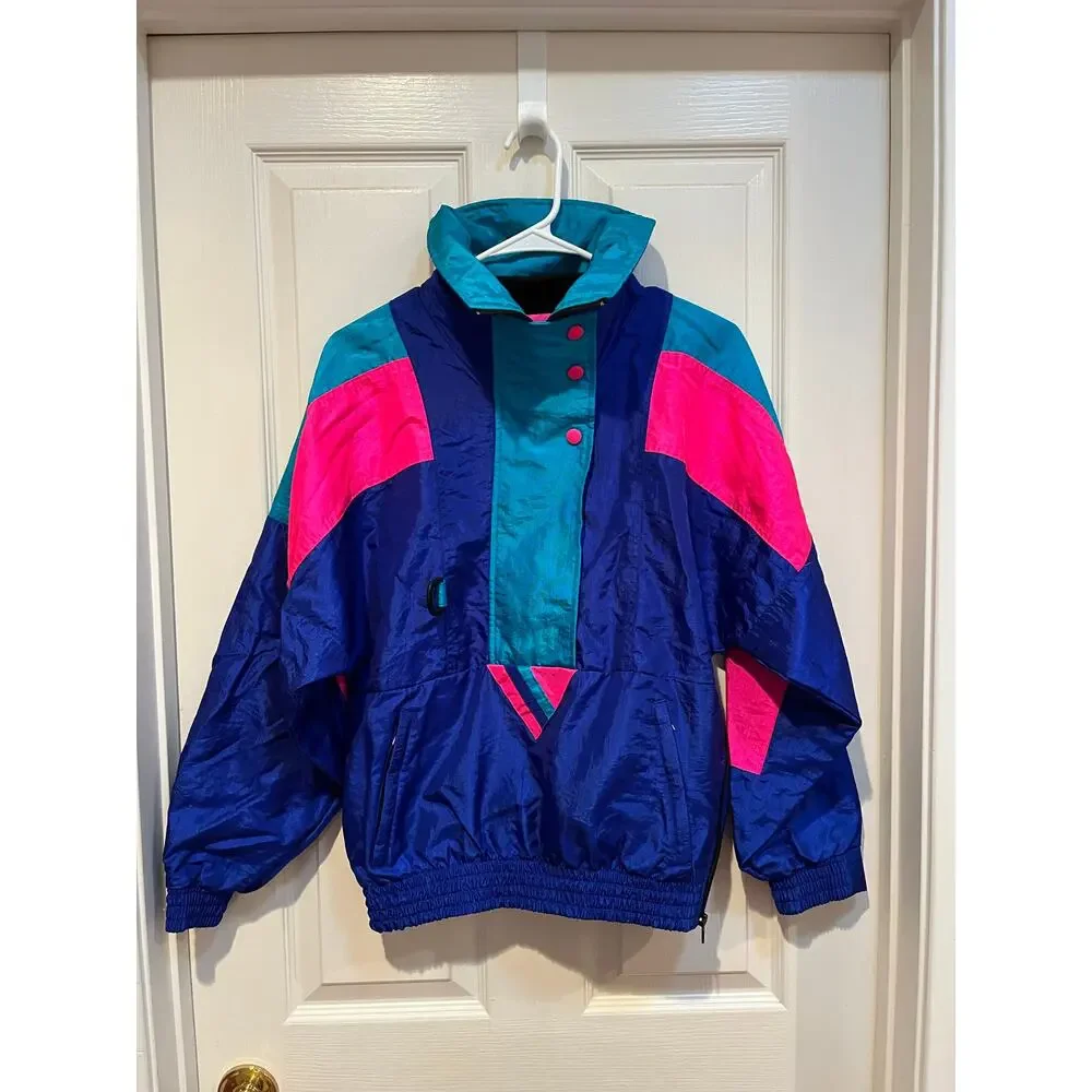 Vintage Sunbuster Ski Jacket Neon Small - Picture 2 of 11